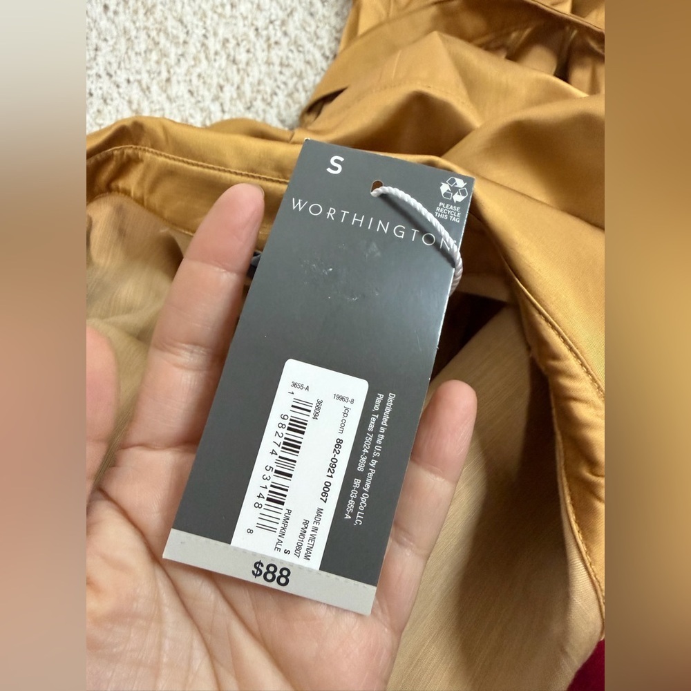 Worthington Pumpkin ale  Women's Jumpsuit size S new with tag - Picture 4 of 7